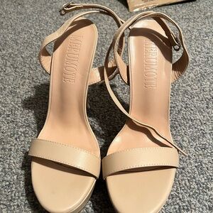 Women's Cream Platform Heels